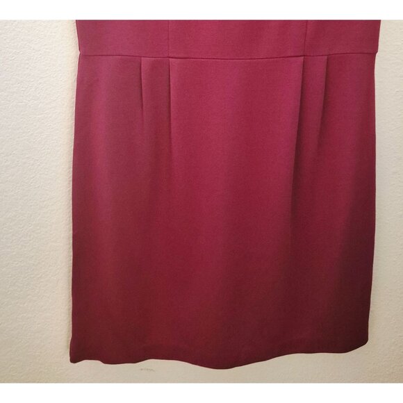 Barneys New York Purple Lace Insert Knee Length Sheath Dress Size 8 EUC - Picture 6 of 9